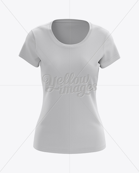 Women's T-Shirt Front View HQ Mockup