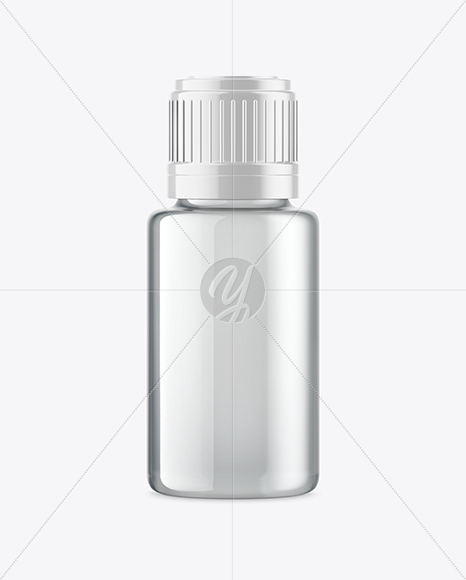 Clear Glass Oil Bottle Mockup