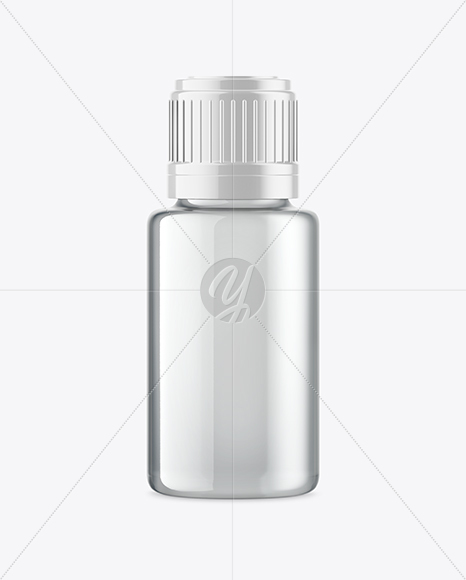 Clear Glass Oil Bottle Mockup