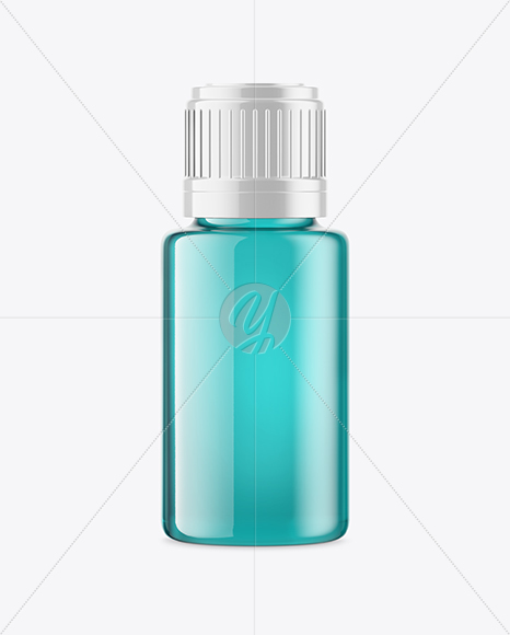 Clear Glass Oil Bottle Mockup