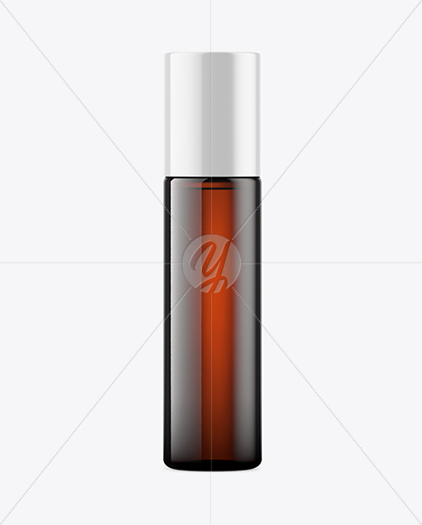 Amber Glass Oil Bottle Mockup