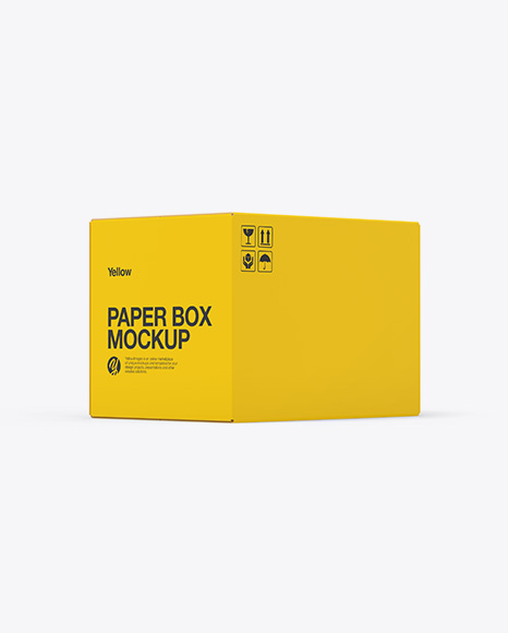 Paper Box Mockup - Cardboard box mockup