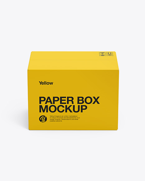 Paper Box Mockup - 3d box mockup