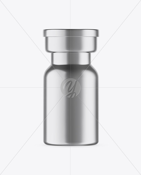 Metallic Medical Ampoule Mockup