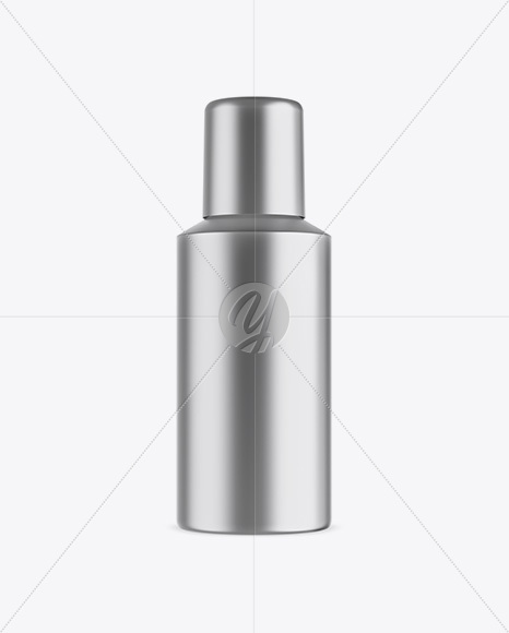 Metallic Cosmetic Bottle Mockup