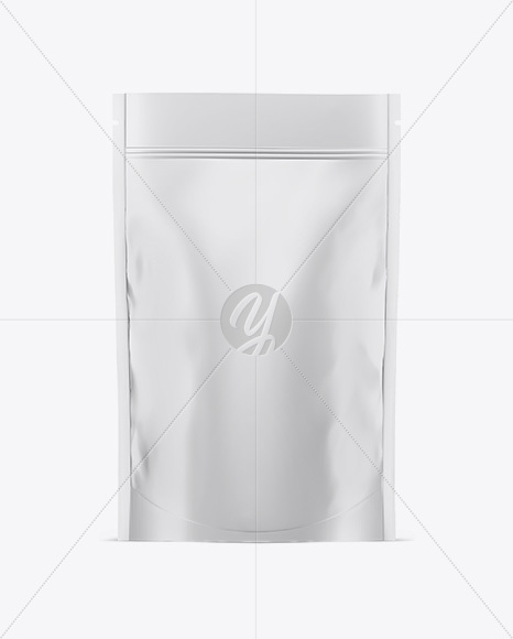 Glossy Stand Up Pouch w/ Zipper Mockup