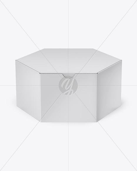 Paper Box Mockup - Front View