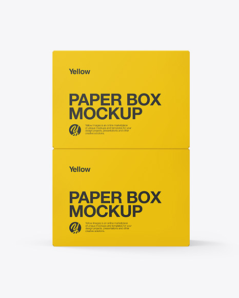 Two Paper Boxes Mockup - Two+Paper+Boxes+PSD+Mockup