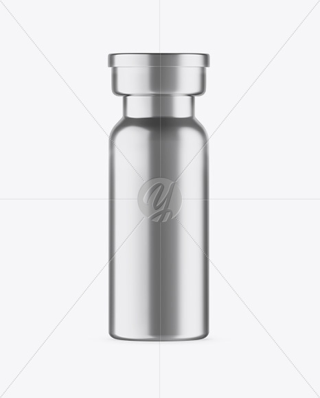 Metallic Medical Ampoule Mockup