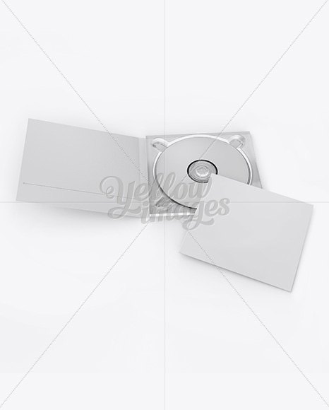 Open Digipak W/ Booklet Mockup - Top View - Free Download Images High