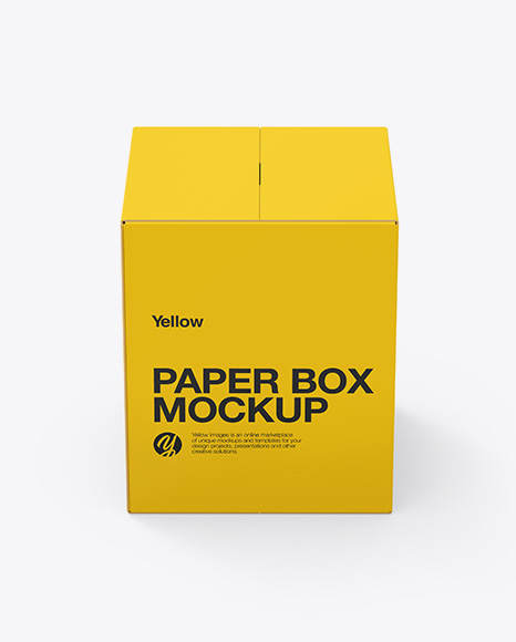Paper Box Mockup - 3d box mockup