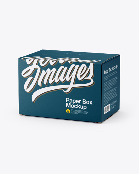 Paper Box Mockup - 3d box mockup
