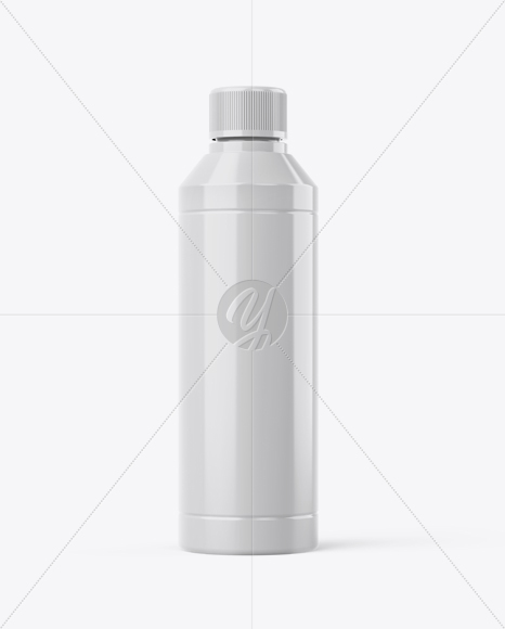 Glossy Plastic Bottle Mockup