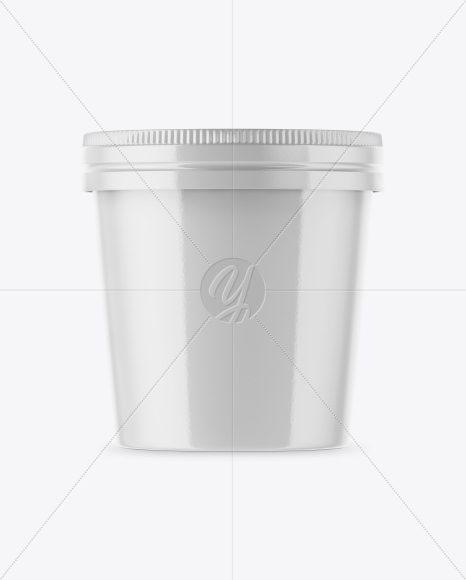 Glossy Ice Cream Cup Mockup