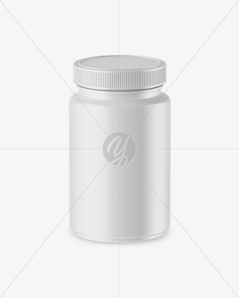 Matte Plastic Jar Mockup