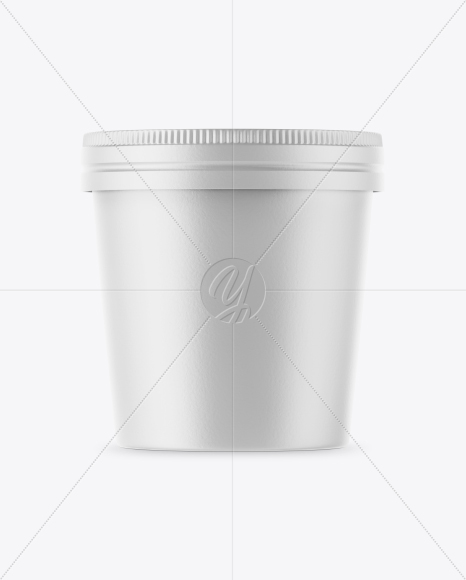 Matte Ice Cream Cup Mockup