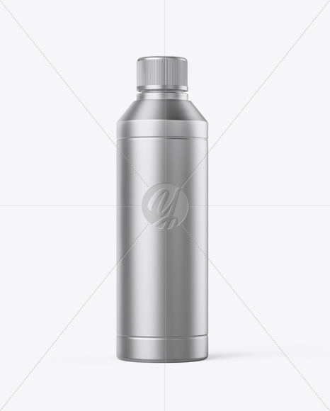 Metallized Plastic Bottle Mockup