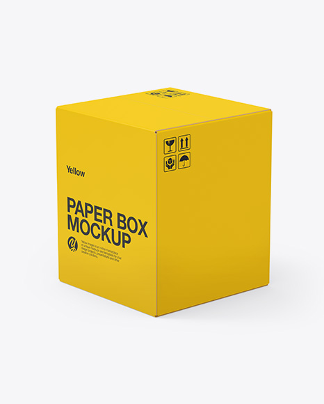 Paper Box Mockup - 3d box mockup
