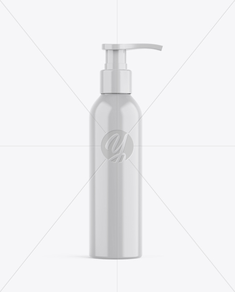 Glossy Plastic Bottle Mockup