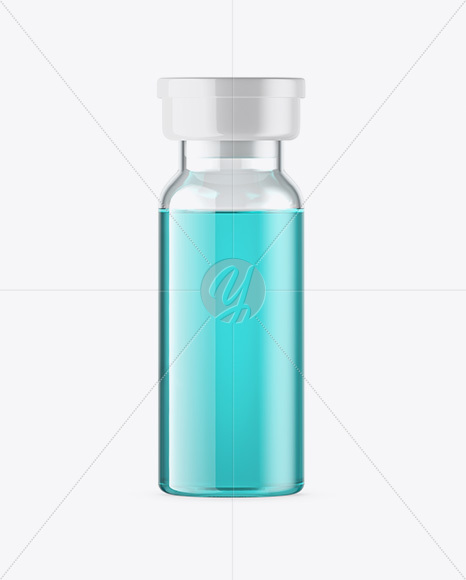 Clear Glass Medical Ampoule Mockup