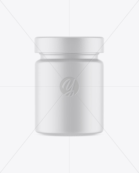 Matte Plastic Jar Mockup