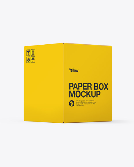Paper Box Mockup - Cardboard box mockup