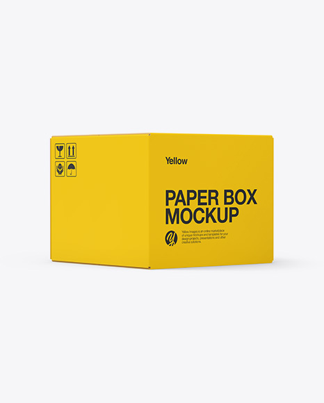 Paper Box Mockup - Cardboard box mockup