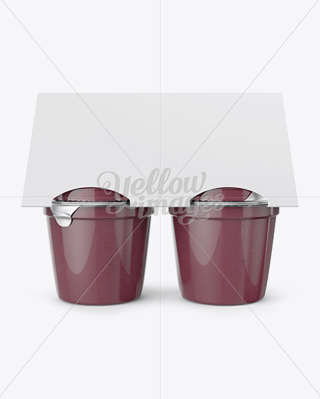 Berry Apple Sauce 4-6 Oz. Cups Mockup - Front View