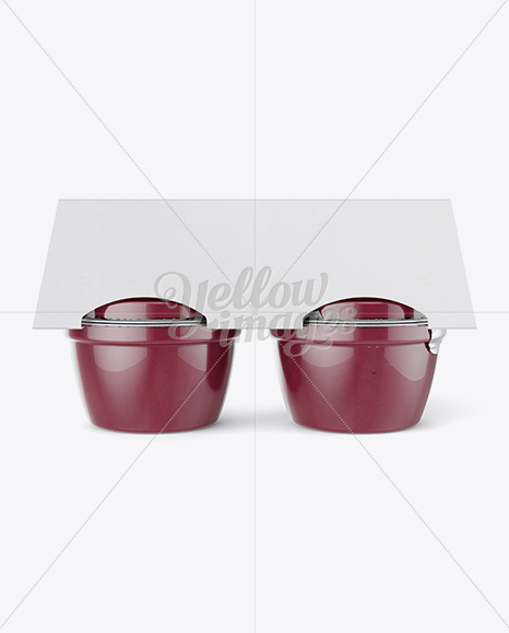 Berry Apple Sauce 4-4 Oz. Cups Mockup - Front View