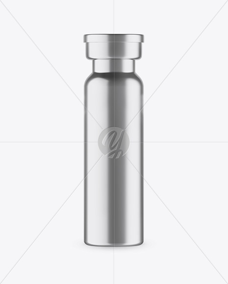 Metallic Medical Ampoule Mockup