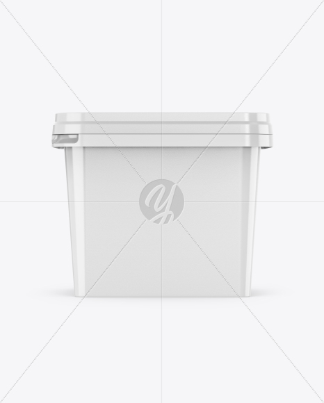 Glossy Plastic Container Mockup