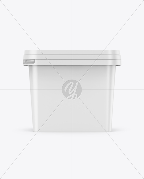 Matte Plastic Container Mockup