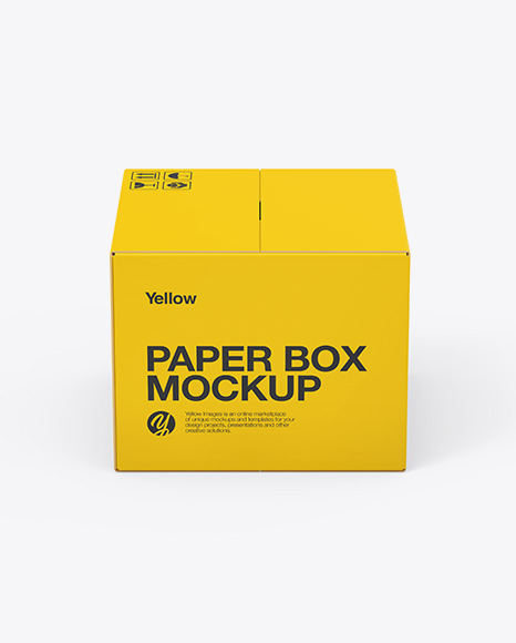 Paper Box Mockup - Cardboard box mockup