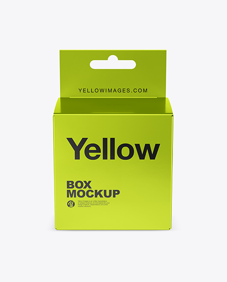 Metallized Paper Box Mockup