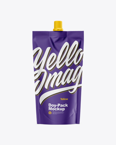 Matte Doy-Pack Mockup - Stand pouch mockup