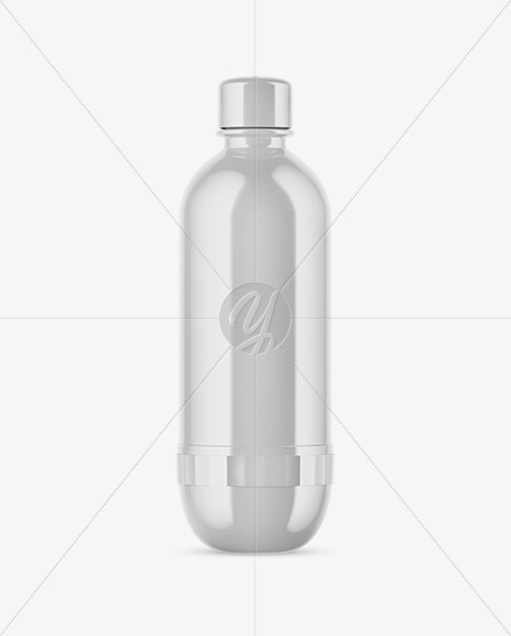 Glossy Plastic Bottle Mockup