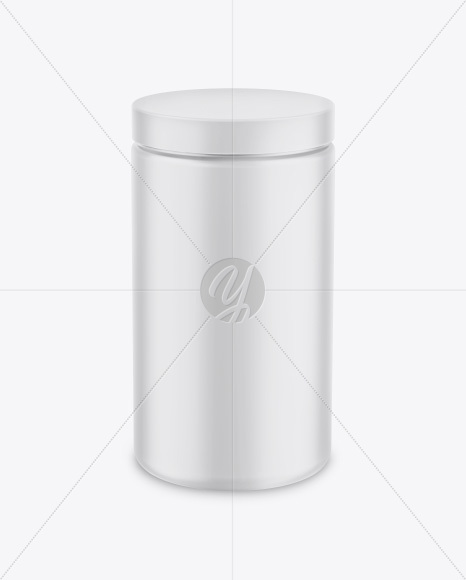 Matte Jar Mockup - Front View