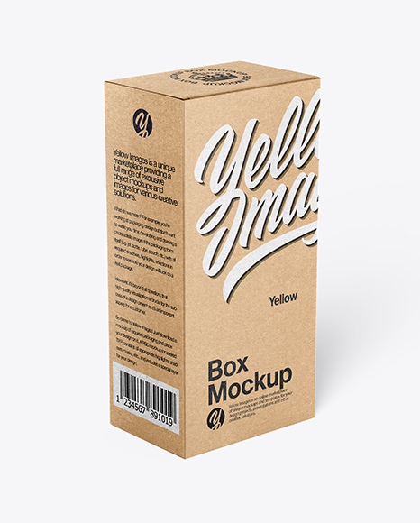 Kraft Paper Box Mockup