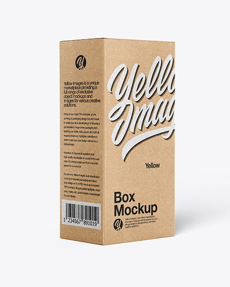 Kraft Paper Box Mockup