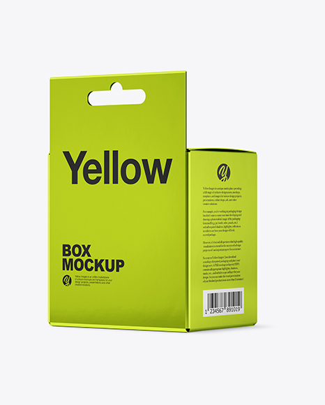 Metallized Paper Box Mockup