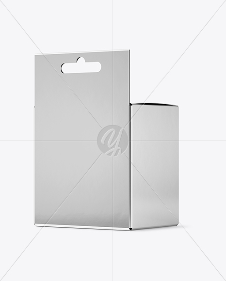 Metallized Paper Box Mockup