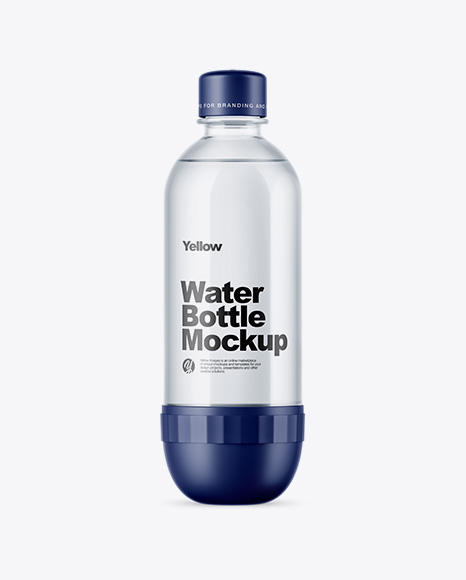 Clear PET Water Bottle Mockup