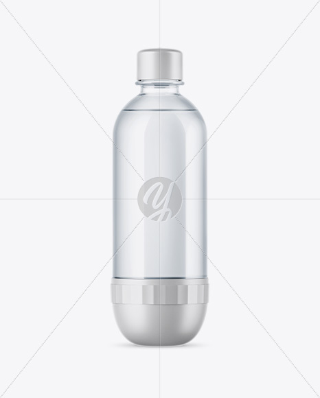 Clear PET Water Bottle Mockup