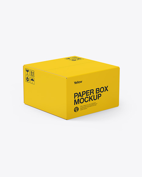 Paper Box Mockup - Cardboard box mockup
