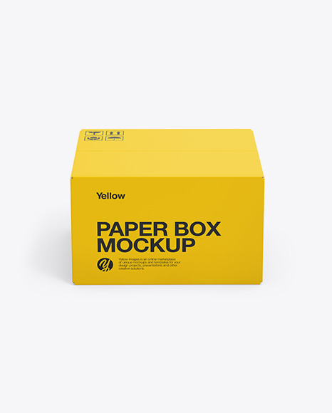 Paper Box Mockup - Rectangle box mockup