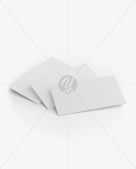 Three Business Cards Mockup