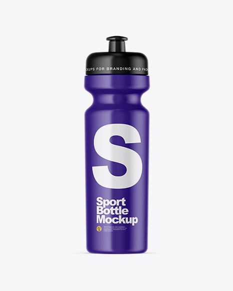 Matte Sport Bottle Mockup