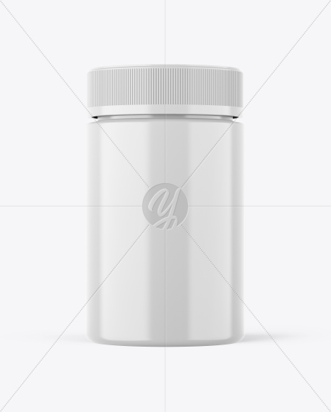 Glossy Plastic Jar Mockup Glossy Plastic Jar Mockup