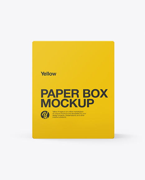 Paper Box Mockup - Rectangle box mockup
