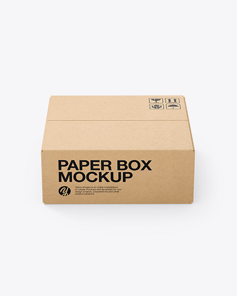 Kraft Box Mockup - Rectangle box mockup